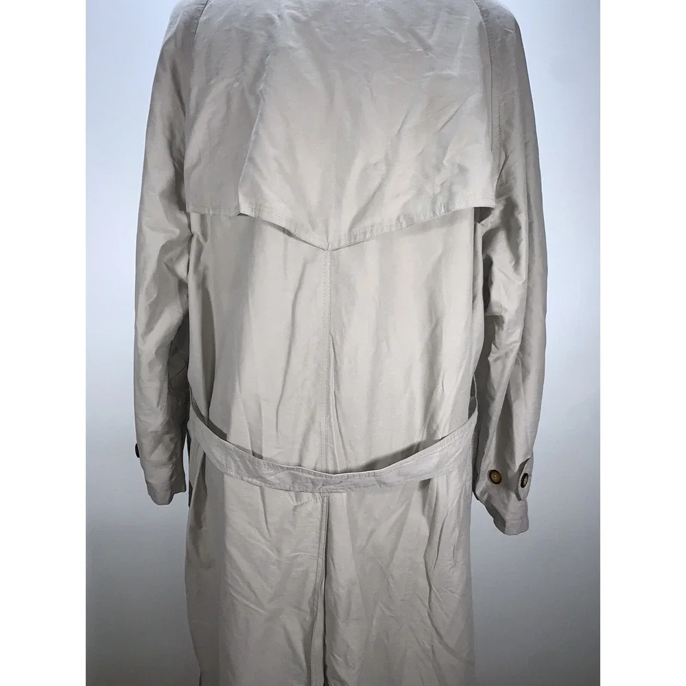 Baker St Quality Clothing Men's Long Trench Coat Size 42 Beige‎